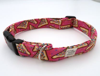 Pink Fairy Bread - Adjustable Dog Collar