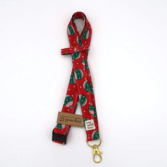 Christmas Baubles Red - Luxe Lanyard