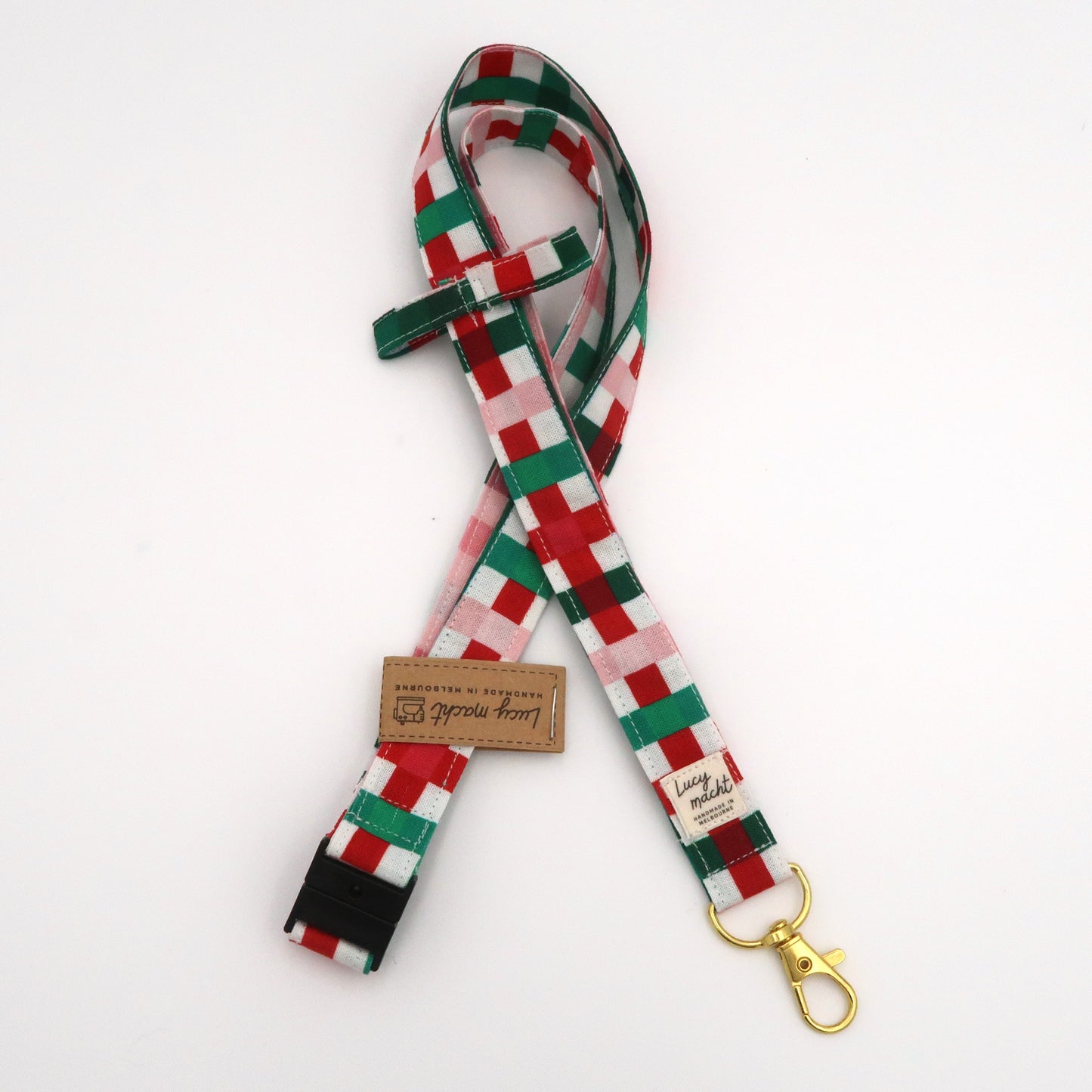 Christmas Basket Weave - Luxe Lanyard