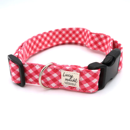 Candy Mini Gingham - Adjustable Dog Collar