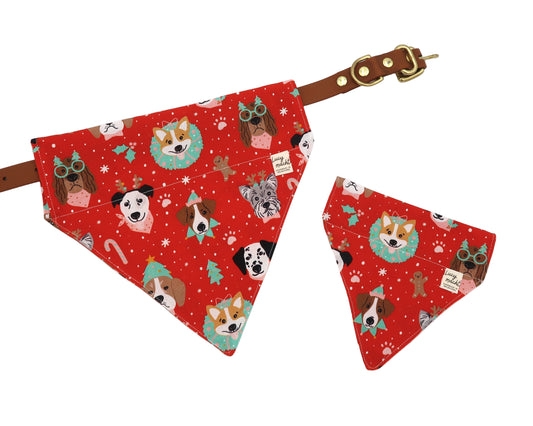 Christmas Festive Doggos - Pet Collar Bandana
