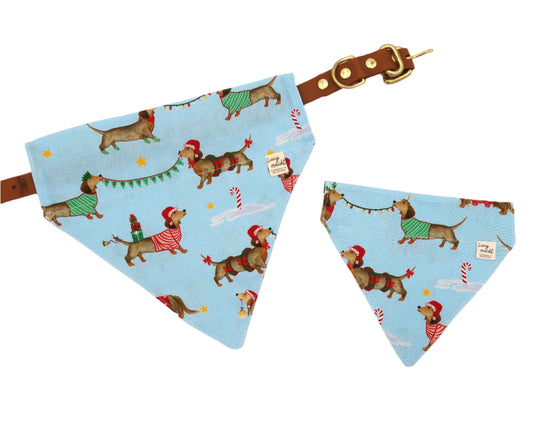 Christmas Daschund - Pet Collar Bandana