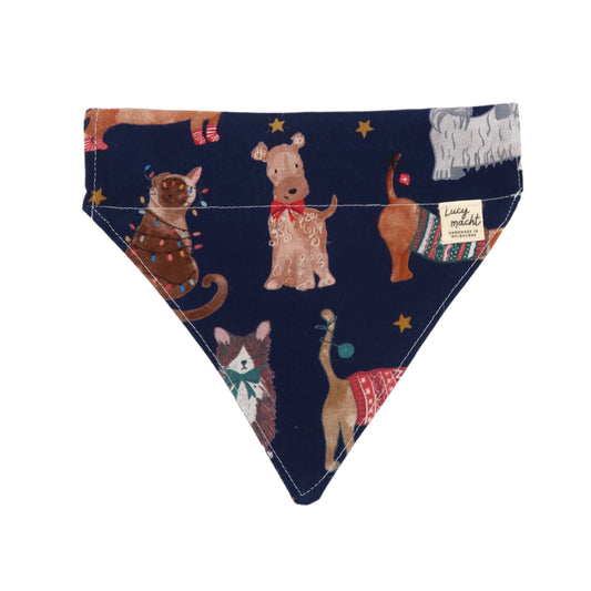 Christmas Dogs and Cats - Pet Collar Bandana