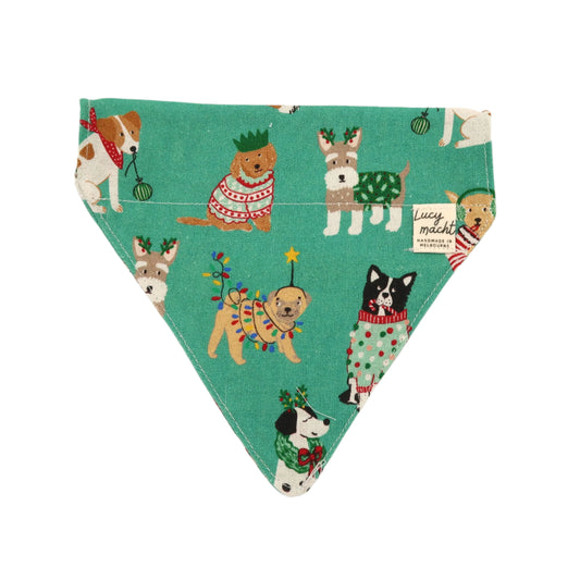 Christmas Pup Wreaths - Pet Collar Bandana