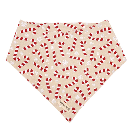 Natural Candy Canes  - Pet Tie Bandana
