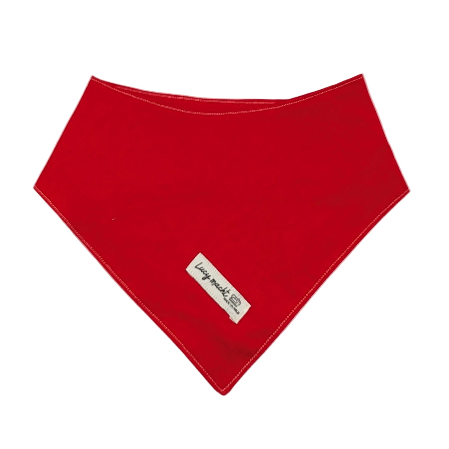 Just Red - Pet Tie Bandana
