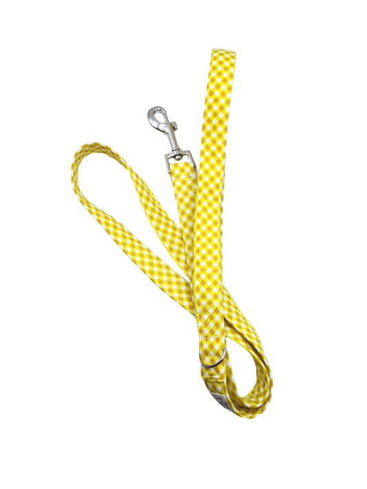 Sunshine Mini Gingham - Dog Lead