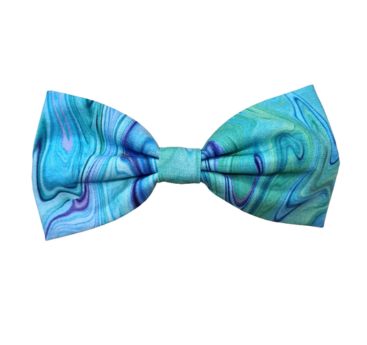 Teal Watercolour - Pet Bow Tie