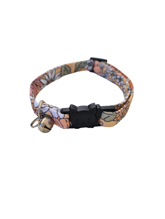 Sadie Floral - Adjustable Cat Collar