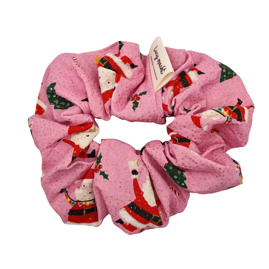 Christmas Santa Glitter - Scrunchie