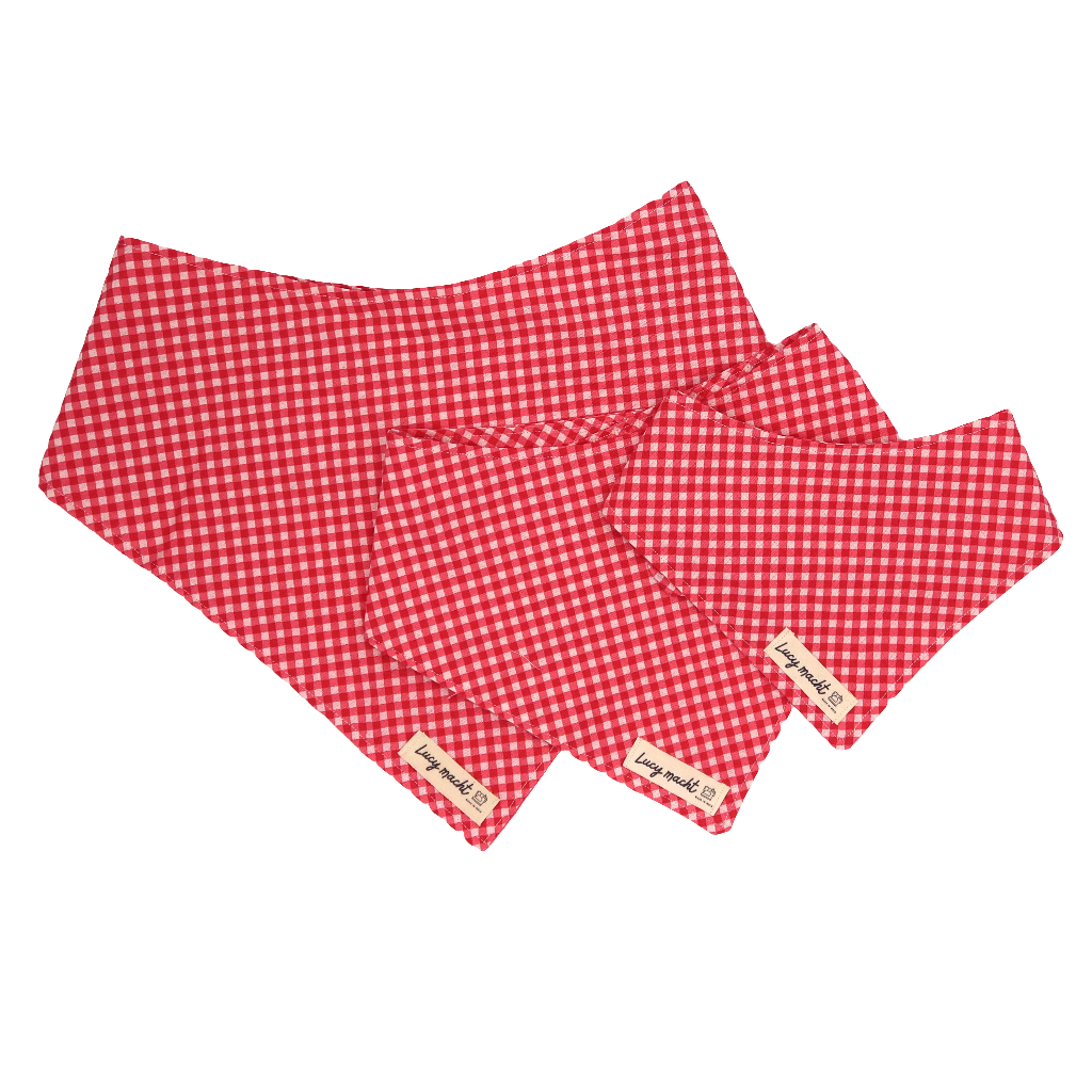 Candy Mini Gingham - Pet Tie Bandana