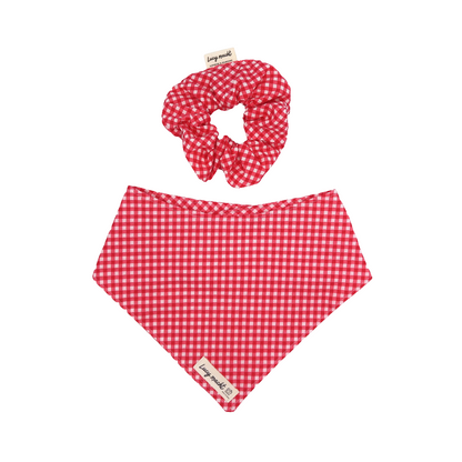 Candy Mini Gingham - Pet Tie Bandana