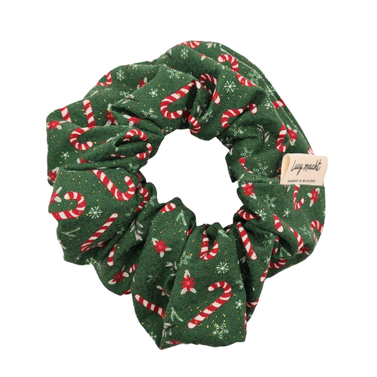 Christmas Holly Glitter - Scrunchie