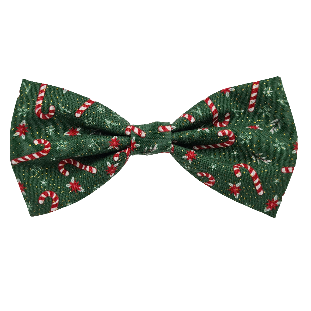 Christmas Holly Glitter - Pet Bow Tie