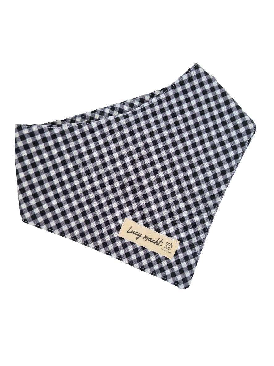 Blackberry Mini Gingham - Pet Tie Bandana