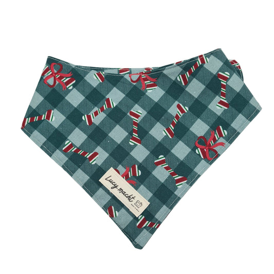 Weihnachtskugeln Grün - Haustier-Bandana