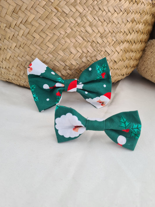 Christmas Santas - Pet Bow Tie