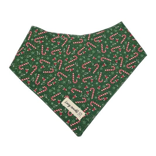 Christmas Glitter Holly - Pet Tie Bandana