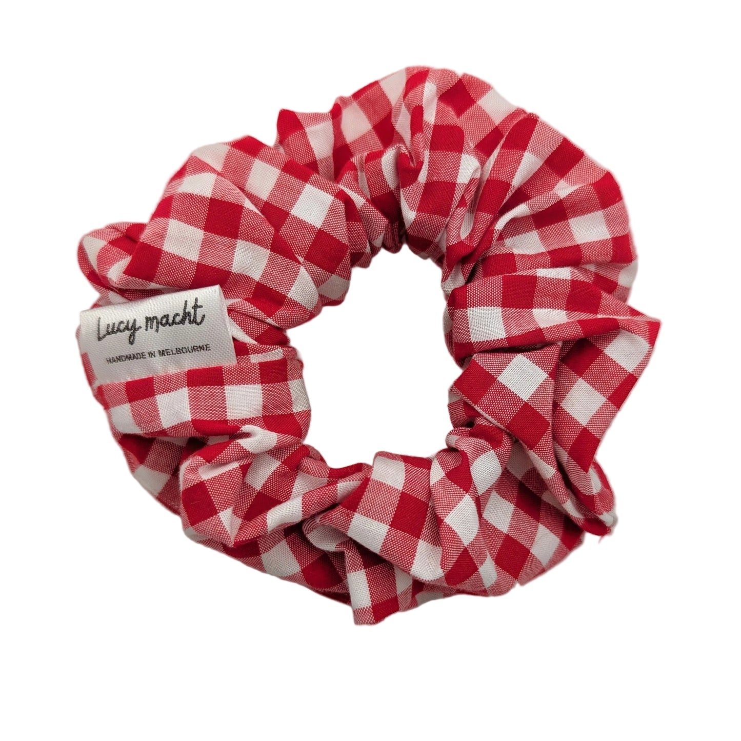 Classic Red Gingham - Scrunchie