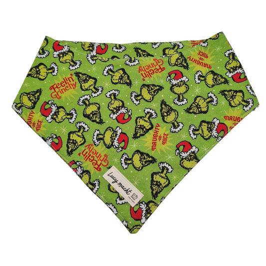 Weihnachtskugeln Grün - Haustier-Bandana